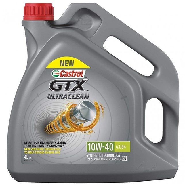 Cod. 15F091 - CASTROL GTX ULTRACLEAN 10w40 A3/B4 - 4LT