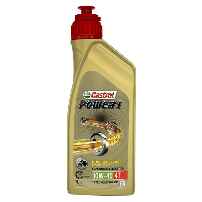 Cod. 15043E - CASTROL POWER1 4T 10W40 - 1LT