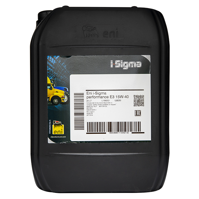 Cod. 108250 - ENI I-SIGMA PERFORMANCE E3 15W40 20LT