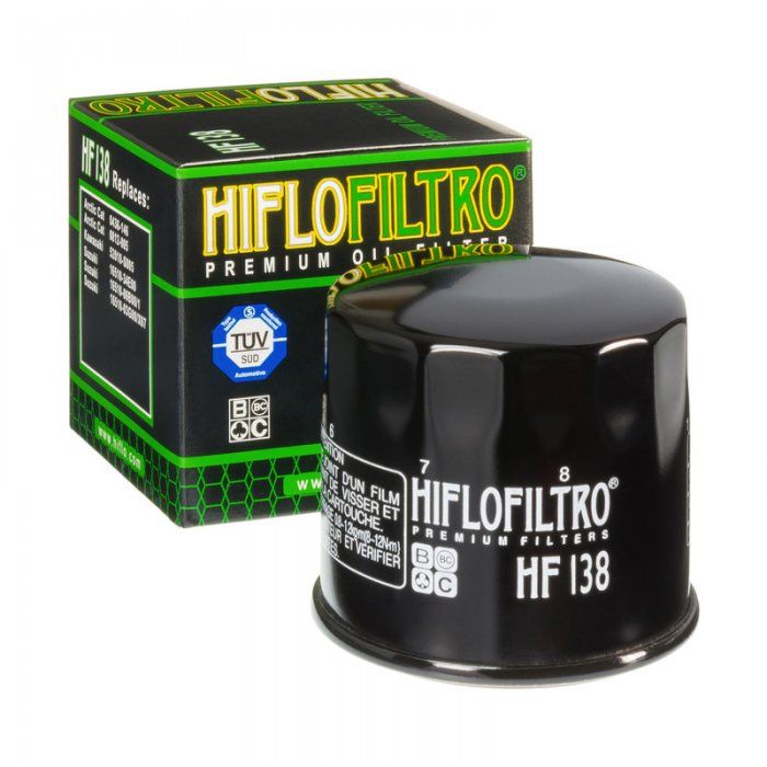 Cod. HF138 - FILTRO OLIO HIFLO HF138 SUZUKI - APRILIA - ARTIC CAT - KYMCO - KAWASAKI