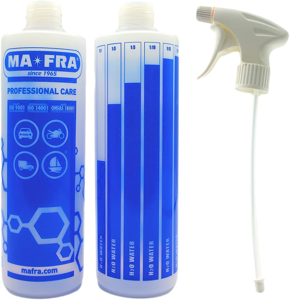 MAFRA FLACONE/PLASTIC BOTTLE PROFESSIONAL DA 500ML + SPRUZZINO