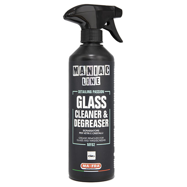 Cod. MF82 - MANIAC LINE GLASS CLEANERDEGREASER - PULITORE/ SGRASSATORE PER VETRI