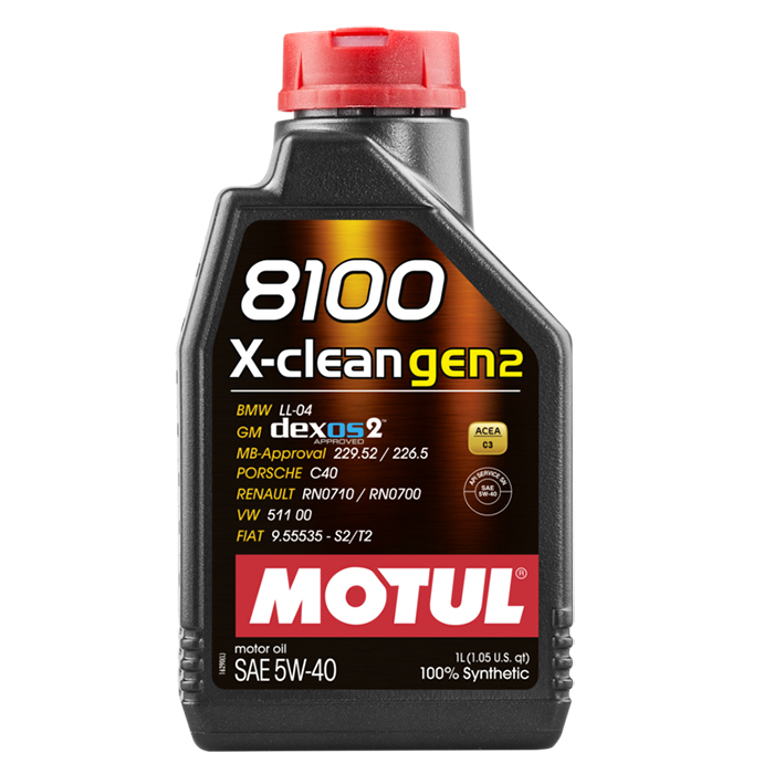 Cod. 109761 - MOTUL 8100 X-CLEAN GEN2 5W40 - 1LT