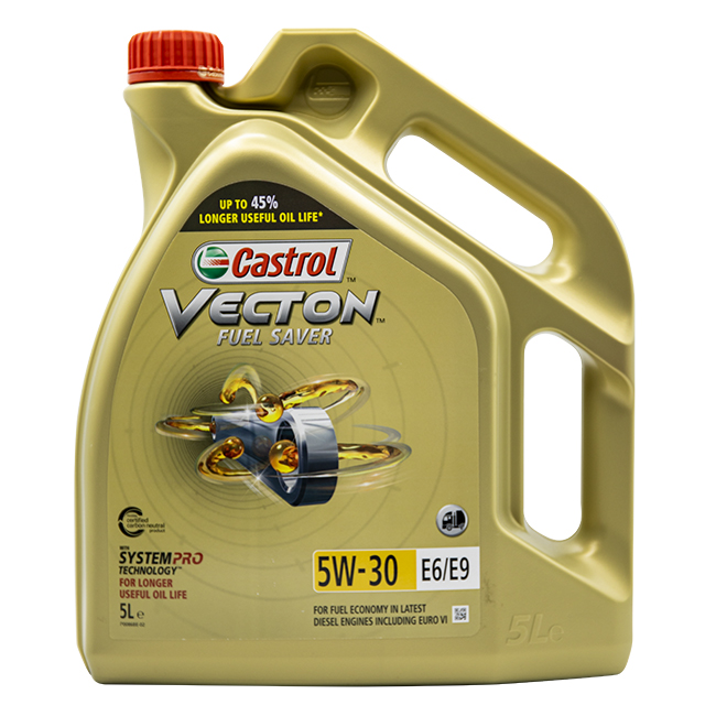 CASTROL VECTON FUEL SAVER 5W30 E6/E9 - 5LT