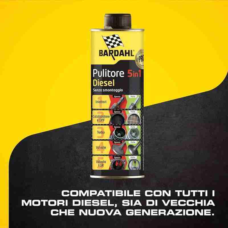 Bardahl Pulitore 5 in 1 Diesel - 500ml - immagine 2