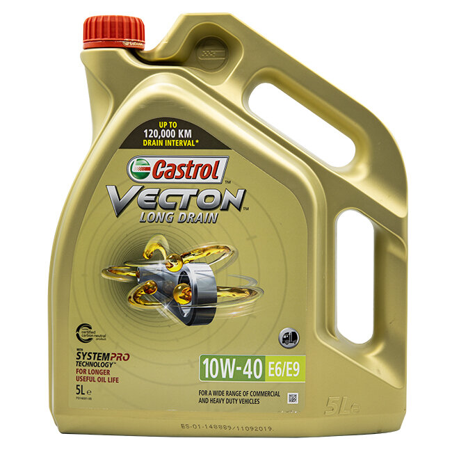 CASTROLVECTON LONG DRAIN 10W40 E6/E9 - 5LT